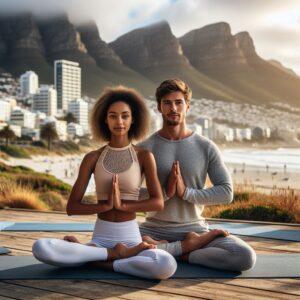 Relationship Balance - Couple doing yoga