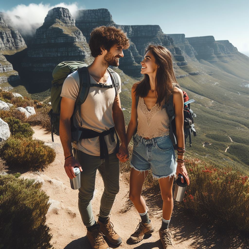 life bonding - couple hiking together