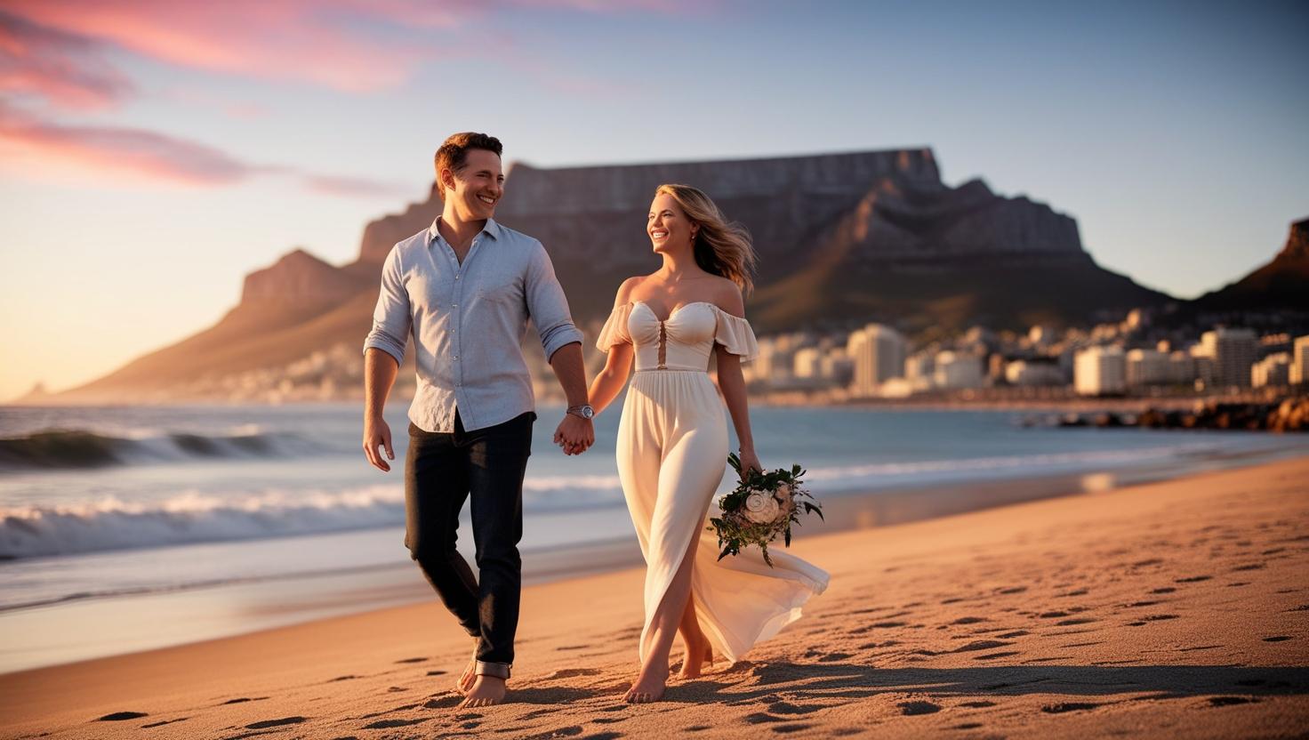 Reset Core Beliefs - happy couple walking hand in hand along a beach